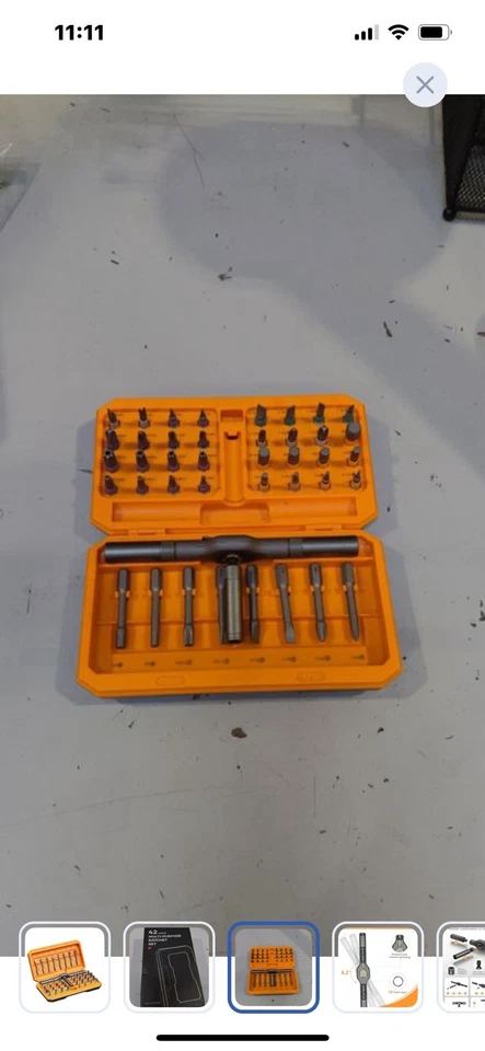 ORIA Screwdriver Kit, 42 in 1 Ratchet Screwdriver Set, Magnetic Precision Repair - Image 2 of 4