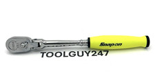 Snap On Fhclf72r Hv 38 Dr Hi-viz Flexhead Soft Grip Long Compact Head Ratchet