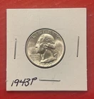 1943 P Washington Silver Quarter, Choice to Gem Uncirculated.