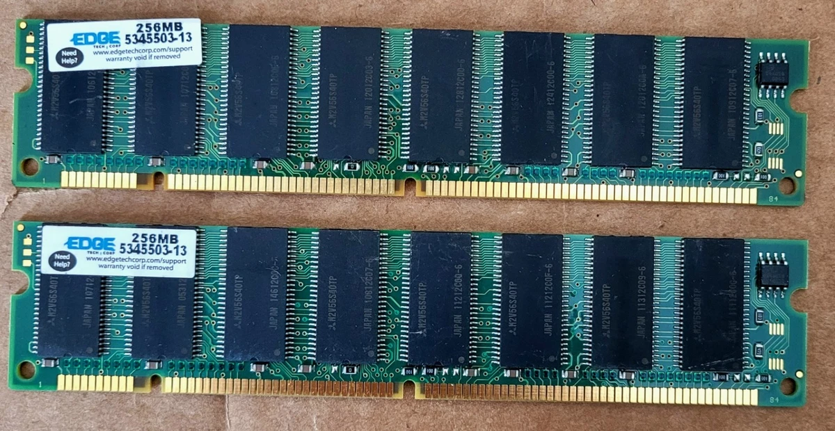 Barrette Mémoire SDRAM PC133 512 Mo 168 Broches - Non-ECC, Occasion