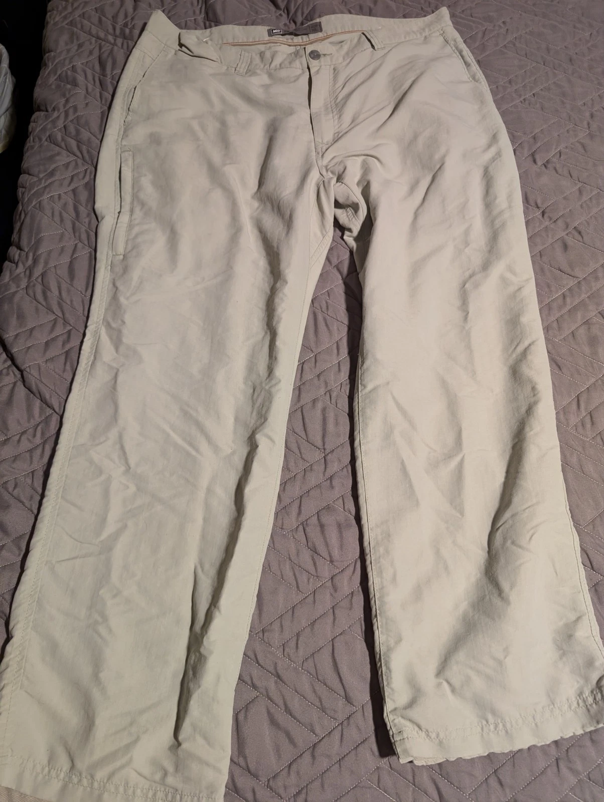 40x30 Rei Beige Nylon Hiking Pants Lightweight Packable
