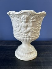 Cherubs Pedestal Planter Ceramic Japan Decor Angel Parma By AAI Decor Heavenly