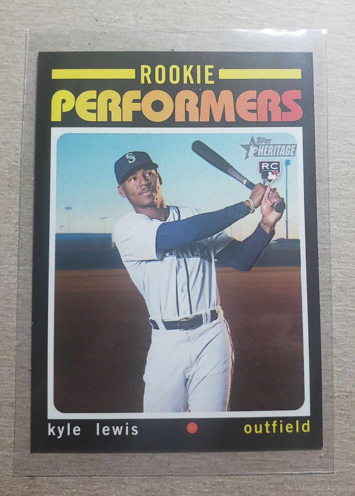 2020 Topps Heritage Rookie Performers Kyle Lewis RC #RP-8 Seattle Mariners