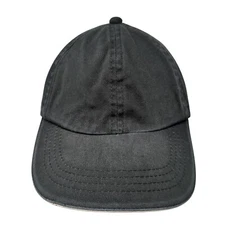 Dorfman Pacific Headwear Strapback Hat Black One Size Adjustable Blank