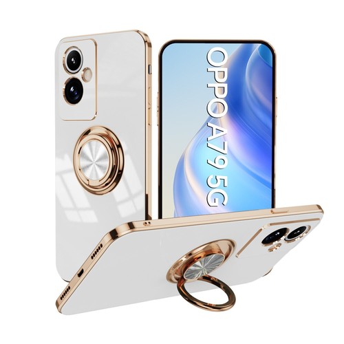For OPPO A79 5G, Luxury Hybrid Plating Case Ring Holder KickStand Magnetic Cover - Picture 16 of 17