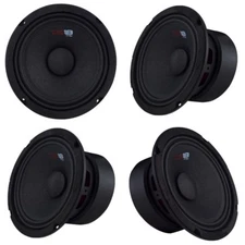 4) NEW DS18 PRO-GM8 8" Midrange Loudspeakers 8 ohm Speakers Mid Range
