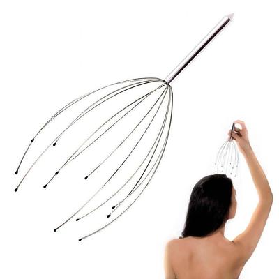 ANTI STRESS MASSAGGIATORE GRATTA TESTA CAPO MASSAGGIO CUOIO CAPELLUTO - Foto 2