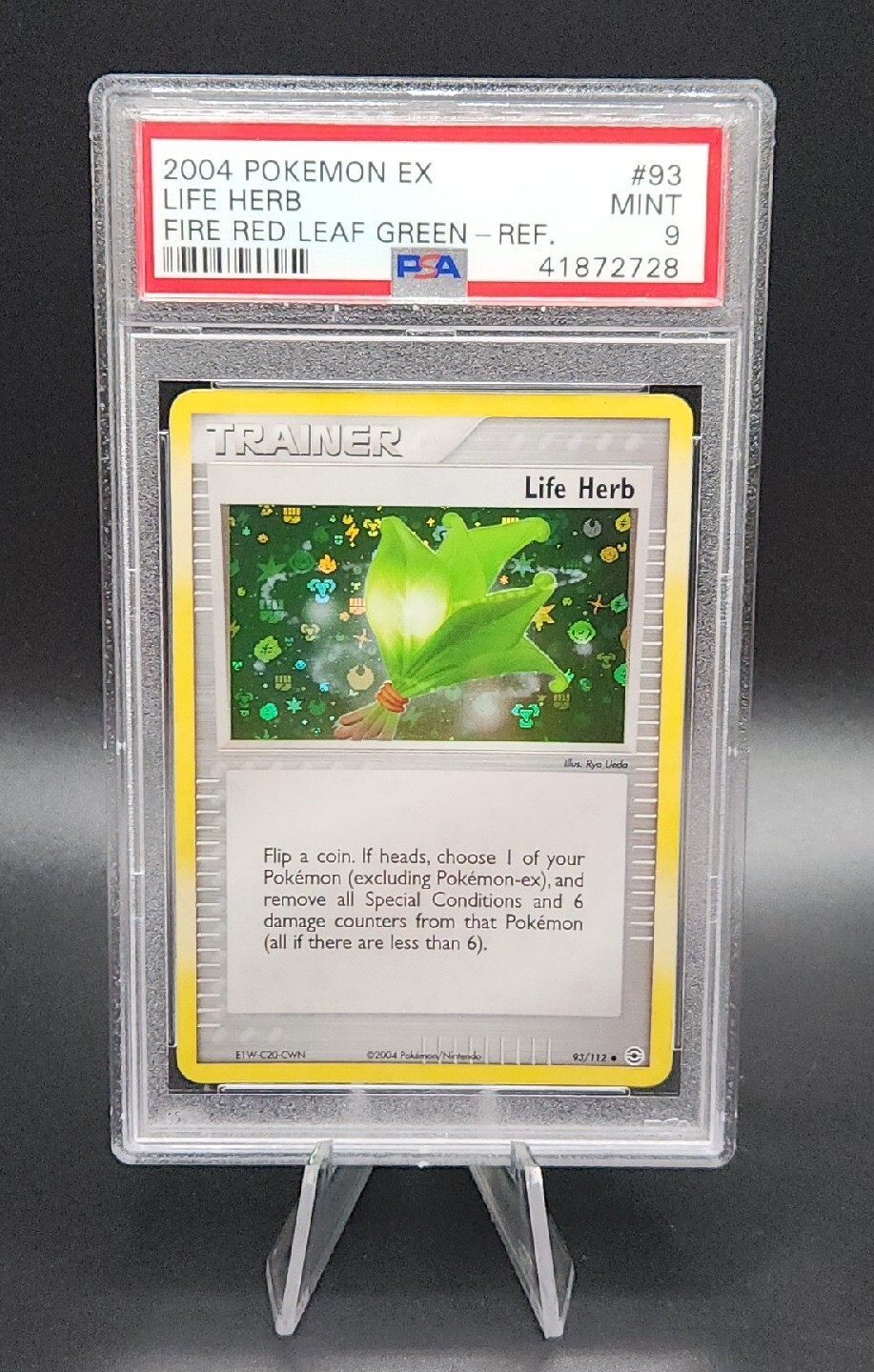 2004 Pokemon Life Herb #93 Reverse Foil Rev Holo PSA 9 Mint Fire Red Leaf Green