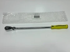 NEW Cornwell USA JRZF12XLY 3/8” Dr HI-VIZ 120 Tooth Extra Long Flex Head Ratchet