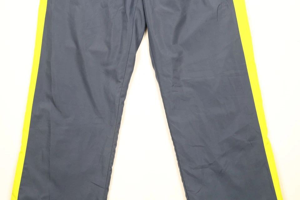 Vintage Fila Mens Medium Spell Out Color Block Lined Wide Leg Pants Steel Blue - Image 3 of 4