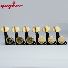 Guyker 1:18 Lock String Tuning Key Pegs Black Golden Machine Head 6R For ST TL