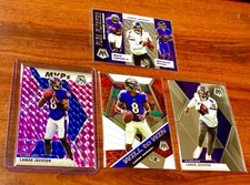 Lamar Jackson Panini Mosaic 4 Card Lot PINK PRIZM MVP SP + FLEA FLICKER + 2 WOW