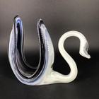 <!--F#f_0-->Hand-Blown Wagon Hill Cherokee Glass Swan<!--F/-->