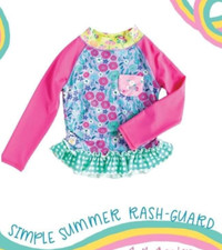 NWT Wildflowers Clothing La La Land Simple Summer Rashguard Swim top size 16