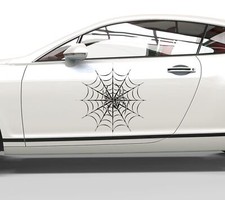 Autoaufkleber Spinne im Netz