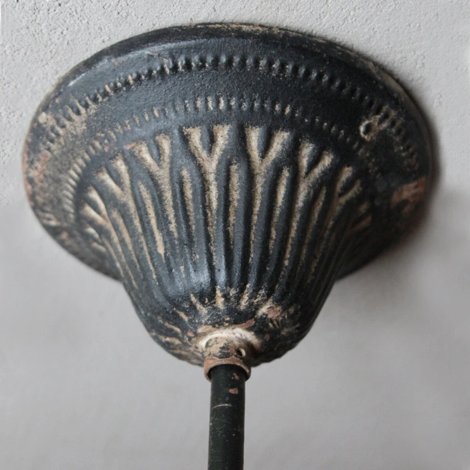 Vintage Deckenlampe Grau shabby Pendelleuchte Hängelampe Leuchte Landhaus Lampe - Bild 4 von 4