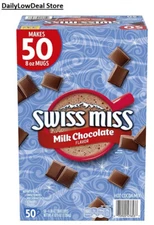 50 Count Swiss Miss Milk Chocolate Hot Cocoa Mix 1.38 oz Packets Envelopes FRESH