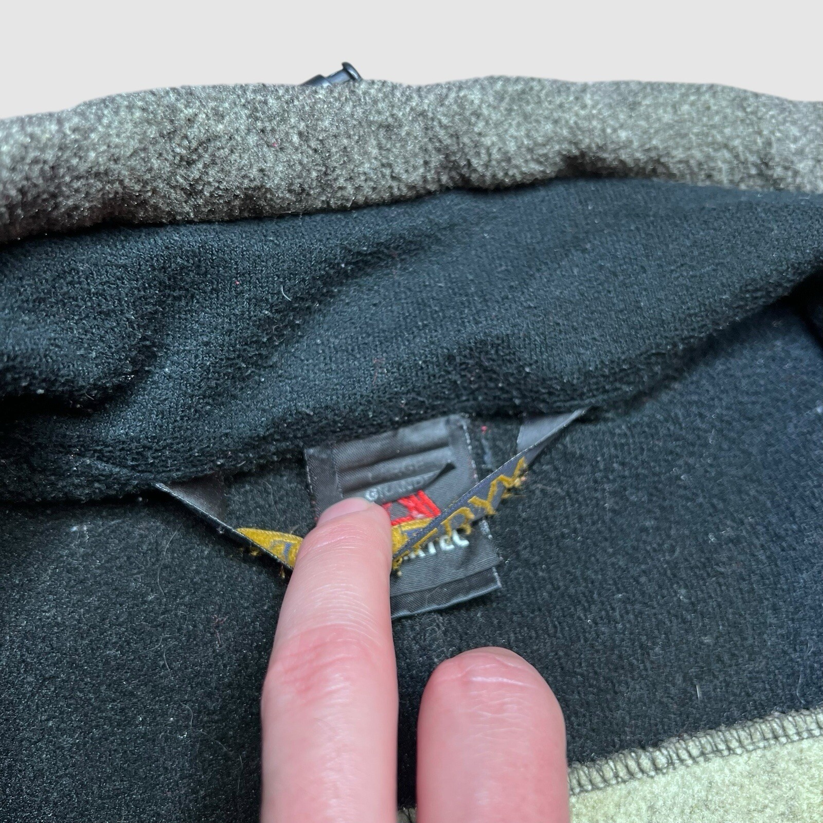 ARC'TERYX Giacca pile Polartec vintage anni 90 Arc’Teryx etichetta oro verde full zip