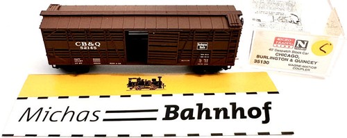 Micro Trains Line 35130 40' Despatch Stock Car CHICAGO B & QUINCEY N 1:160 ¥C å | Zustand: Gebraucht