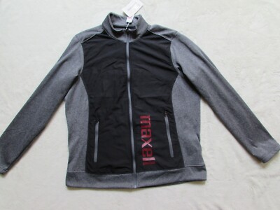 Men's North End Victory Hybrid Black/Gray Fleece Jacket Promotional Maxell Sz L