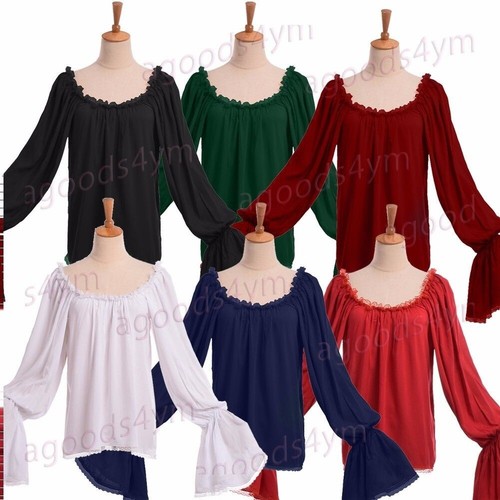 Vintage Medieval Women Pirate Blouse 