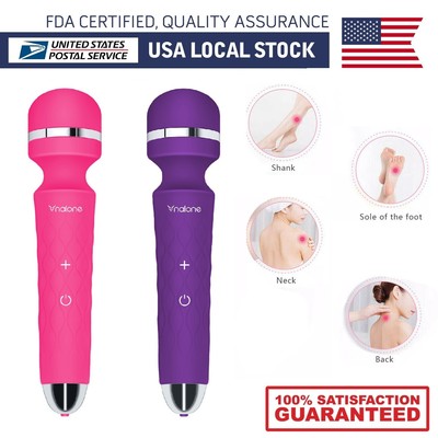 New Personal Massage Multi Speed Neck Body Leg Wand Massager Vibrator For Women