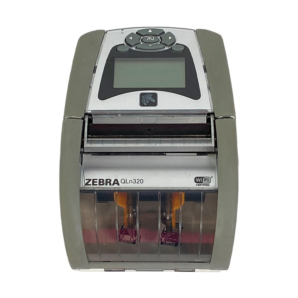 TESTED Zebra QLn320 Mobile Barcode Thermal Printer Wi-Fi Bluetooth USB Serial - Image 3 of 4