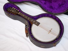 ORPHEUM No1 8-string Mandolin Banjo w/ CASE - VINTAGE - OLD