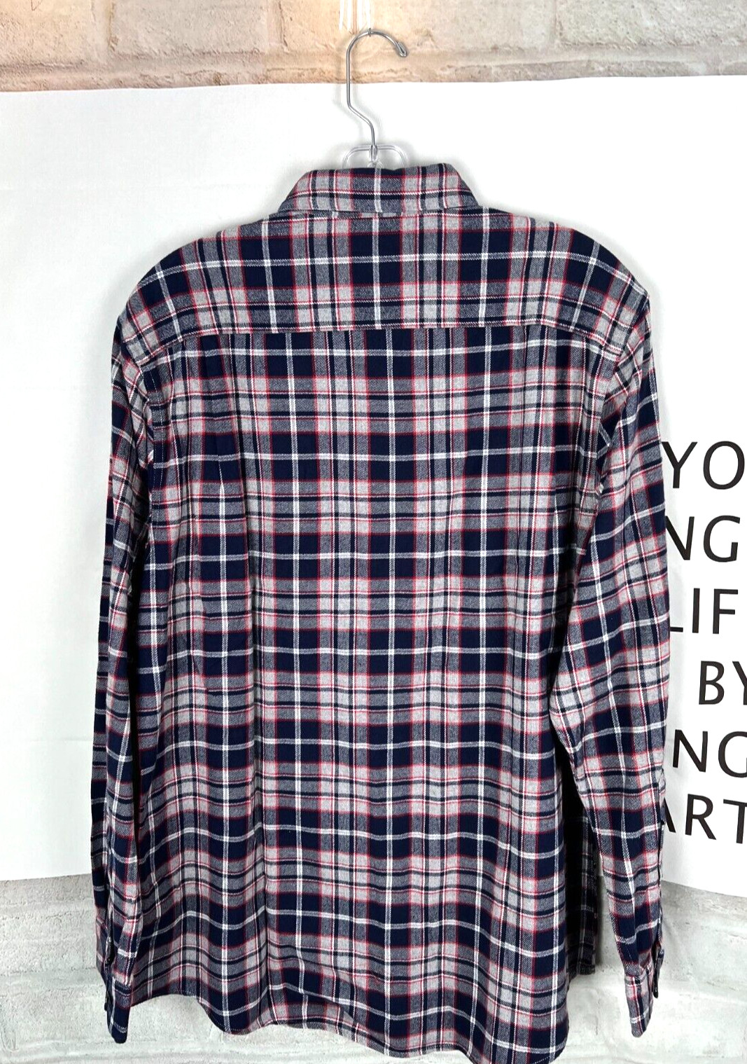 Amazon Essentials Cotton Plaid Checked Shirt Blue… - image 7