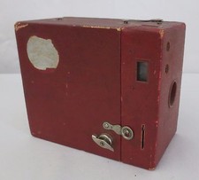 VINTAGE 1930's KODAK RAINBOW HAWK-EYE DK RED No.2A MODEL B 116 FILM CAMERA