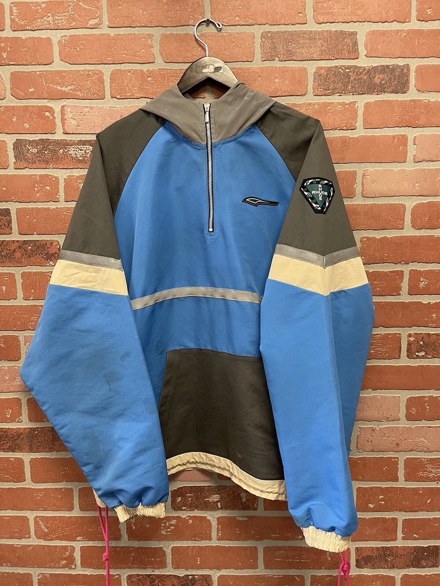Size XL - Puma x RHUDE Half Zip Jacket 59675541 Blue/Grey | eBay