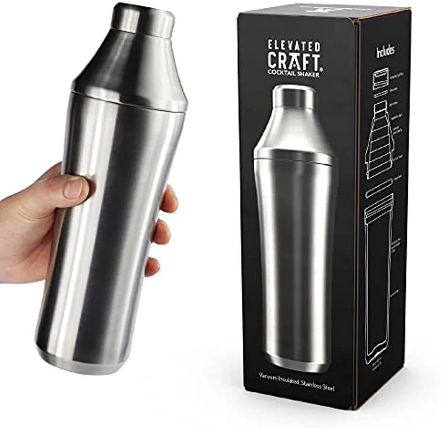 Elevated Craft Hybrid Cocktail Shaker - Premium Vacuum Insulated Stainless