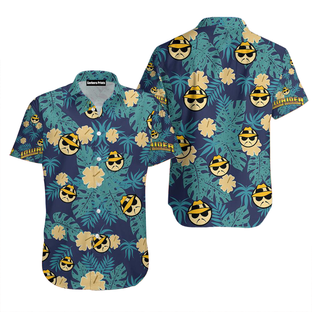 Lowrider Tropical Leaves Aloha Hawaiian Shirts For Men For Women