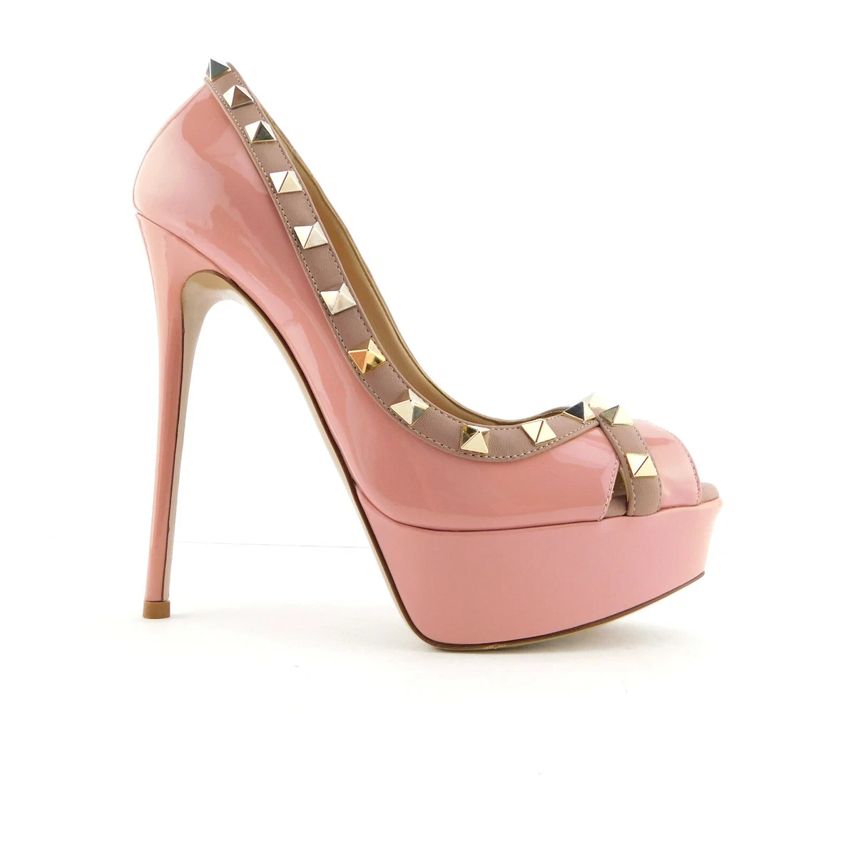 Produkt Omkostningsprocent pebermynte VALENTINO Size 6.5 ROCKSTUD Baby PINK Platform Heels Pumps Shoes 36.5 Eur |  eBay