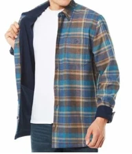 Weatherproof Vintage Flannel Fleece Shirt, Blue, Men’s XXL - New With Tags