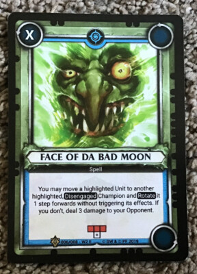 Warhammer Age Of Sigma Champions Karte Face of da Bad Moon ( 006 / 008 ) unbenutzt