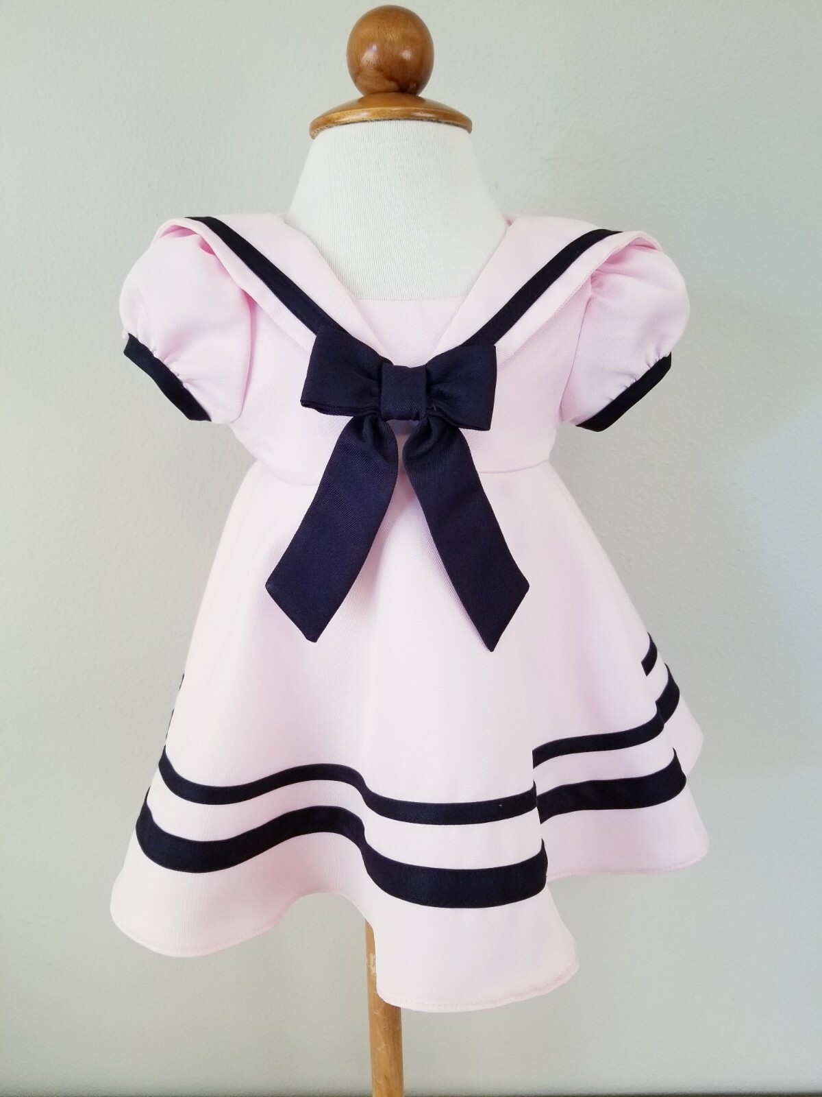navy bow dress