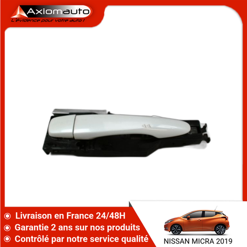Poignée De Porte Avant Droite NISSAN - Noir - Pour Juke/Micra IV/Cube/Tiida - Neuve
