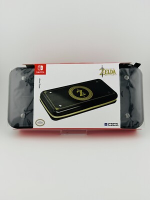 HORI Nintendo Switch / OLED Aluminium Etui Schutz Case Tasche ZELDA Schwarz Gold