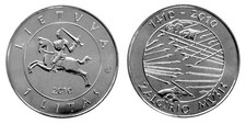 LITHUANIA 1 Litas 2010 Commemorative Coin KM 172 UNCIRCULATED