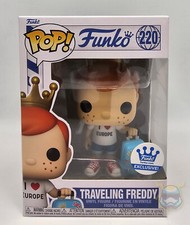 Funko Pop TRAVELING FREDDY #220 Funko-Shop Exclusive Vinyl Figure NEW Protector