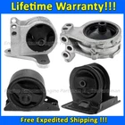 K0661 Motor & Trans Mount Set For 96-99 Mitsubishi Eclipse 2.0L w/o Turbo MANUAL