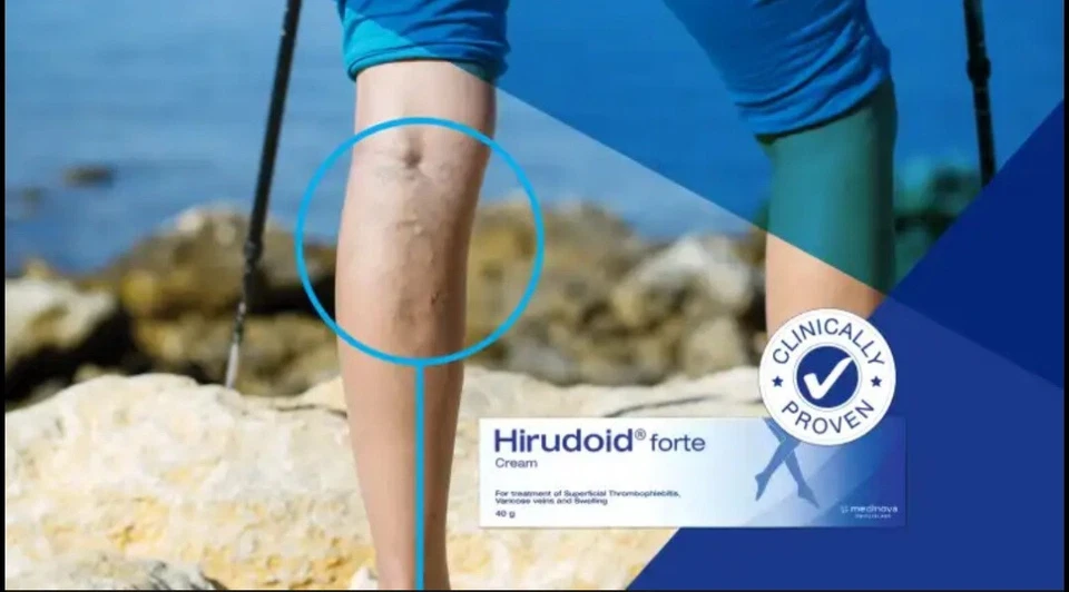 20g. Hirudoid Forte Cream Varicose Bruises Scars Sprains Veins exp. 01/2027 - Image 4 of 4