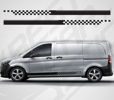 For Mercedes Vito Van Graphics Side Stripes Van Decals Vinyl Stickers