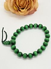 Green Tigers Eye Bracelet Stretch Bead Bracelet