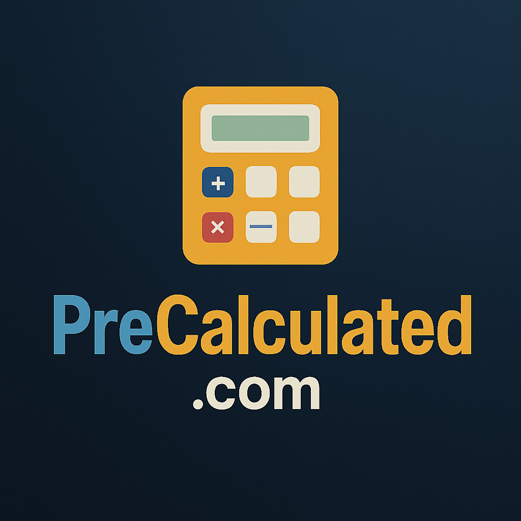 Precalculated.com - Premium One-Word .Com Domain Name Calculator Finance