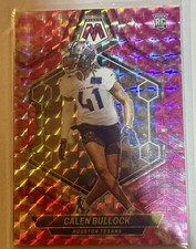 2024 Panini Mosaic - Rookies Calen Bullock #365 Camo Pink Mosaic Prizm (RC)