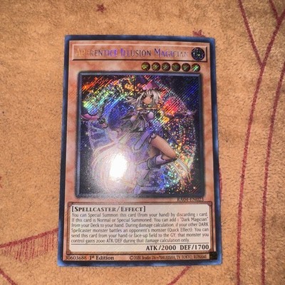   YuGiOh APPRENTICE ILLUSION MAGICIAN RA04-EN023 SECRET RARE NM 1ST EDITION