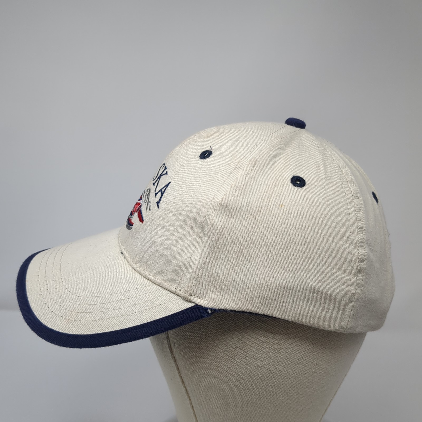 Alaska Strapback Baseball Cap Beige OS Adjustable… - image 3