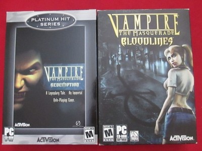 Vampire The Masquerade Bloodlines (PC, 2004) & Redemption